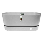 greenville pflanzgefäß 80cm rollen living beton